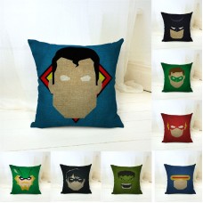 Superman Iron Man Batman Square Home Decor Pillow Case Sofa Seat Cushion Cover   162925342890